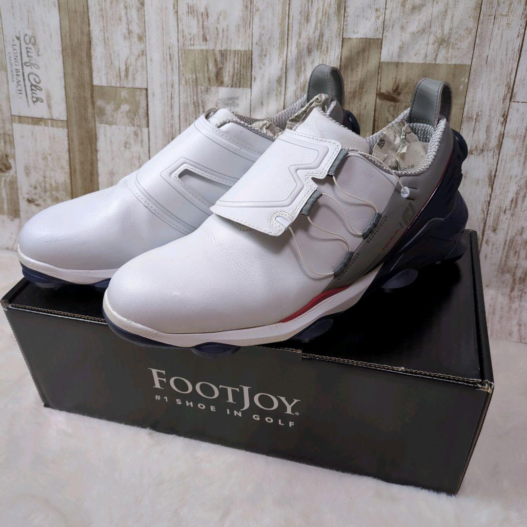 極美品 フットジョイ BOA ゴルフシューズ ソフトスパイク 53375J