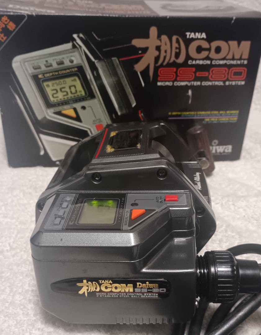 ダイワ棚センサーSS-80電動リール！箱、リール袋電源コード付