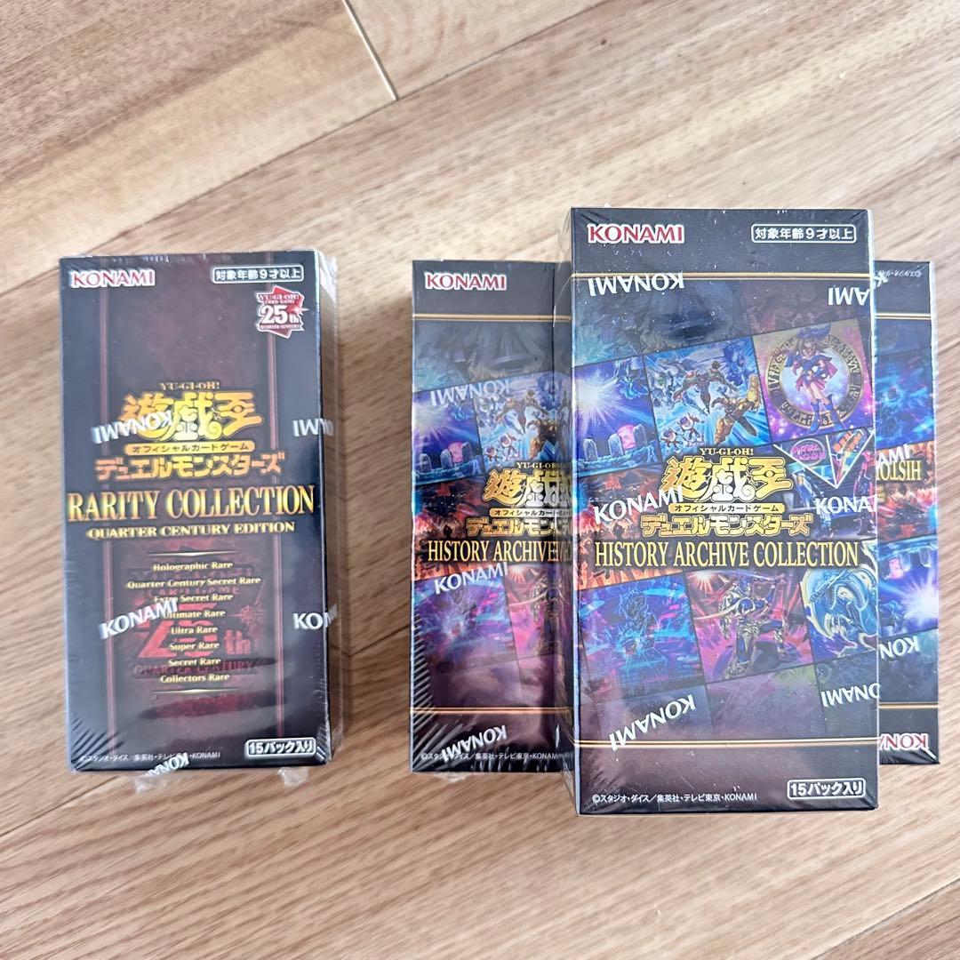 遊戯王 ヒスコレ レアコレ BOX シュリンク付 新品未開封　4ボックス セット