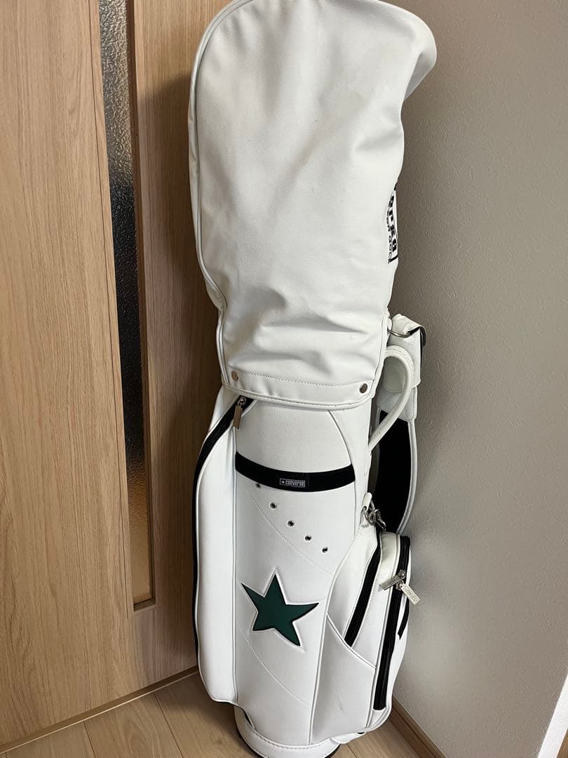 コンバースCONVERSE キャディバッグ ホワイト／グリーン