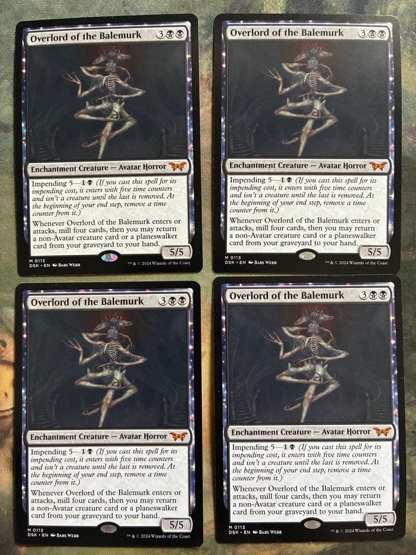 ベイルマークの大主　英語版4枚セット