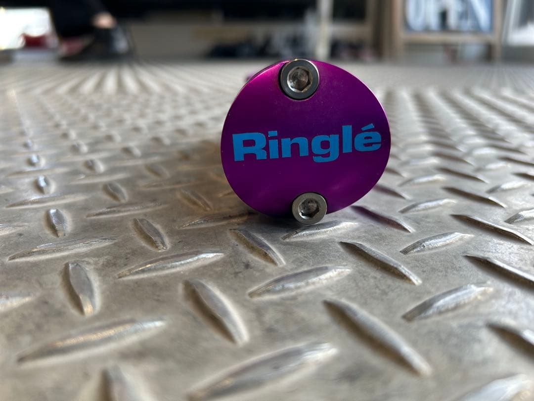 レア　Ringlé パープル ステム 自転車用　リングル