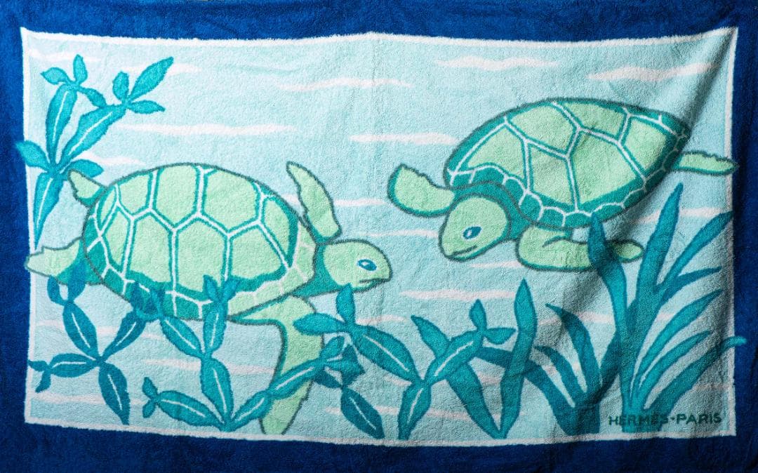 HERMES エルメス カメデザイン ビーチタオル