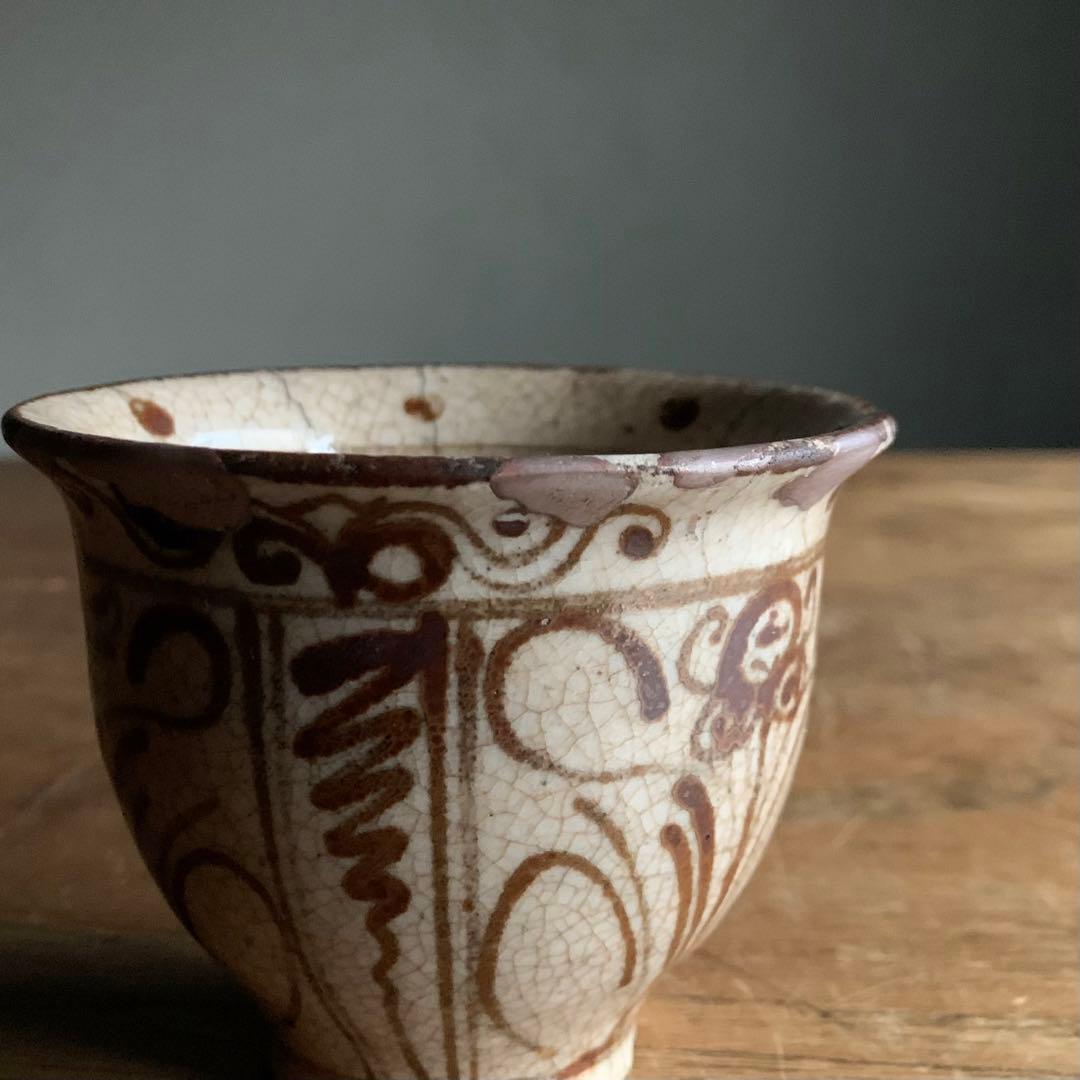 絵瀬戸 盃 ぐい呑み ちょこ 酒器No.2 古美術 古道具 アンティーク