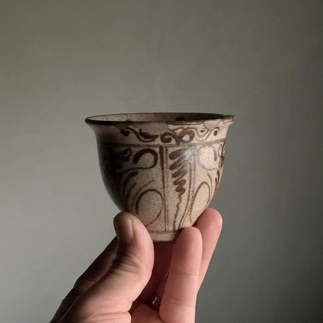 絵瀬戸 盃 ぐい呑み ちょこ 酒器No.2 古美術 古道具 アンティーク