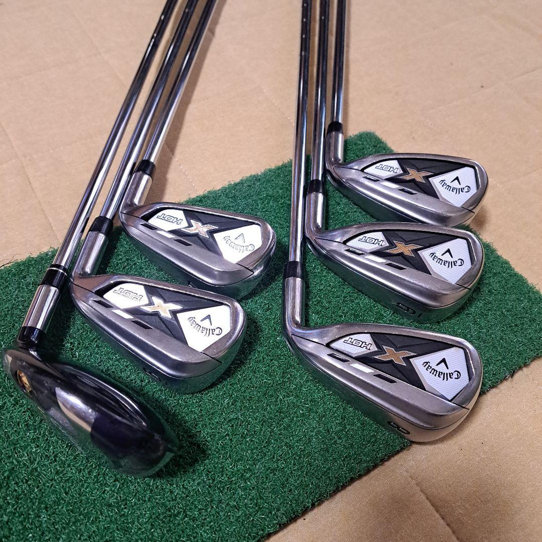 キャロウェイ.レガシーX-HOT. アイアン6番～PWとレガシー20度UT6本。