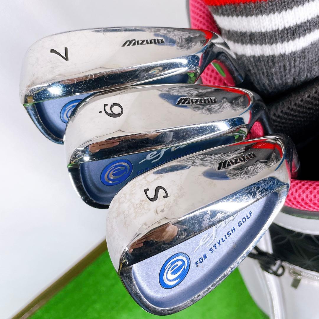 良品〜美品　ミズノ　レディース　ゴルフセット　キャロウェイ　ソレイユ　バック付き