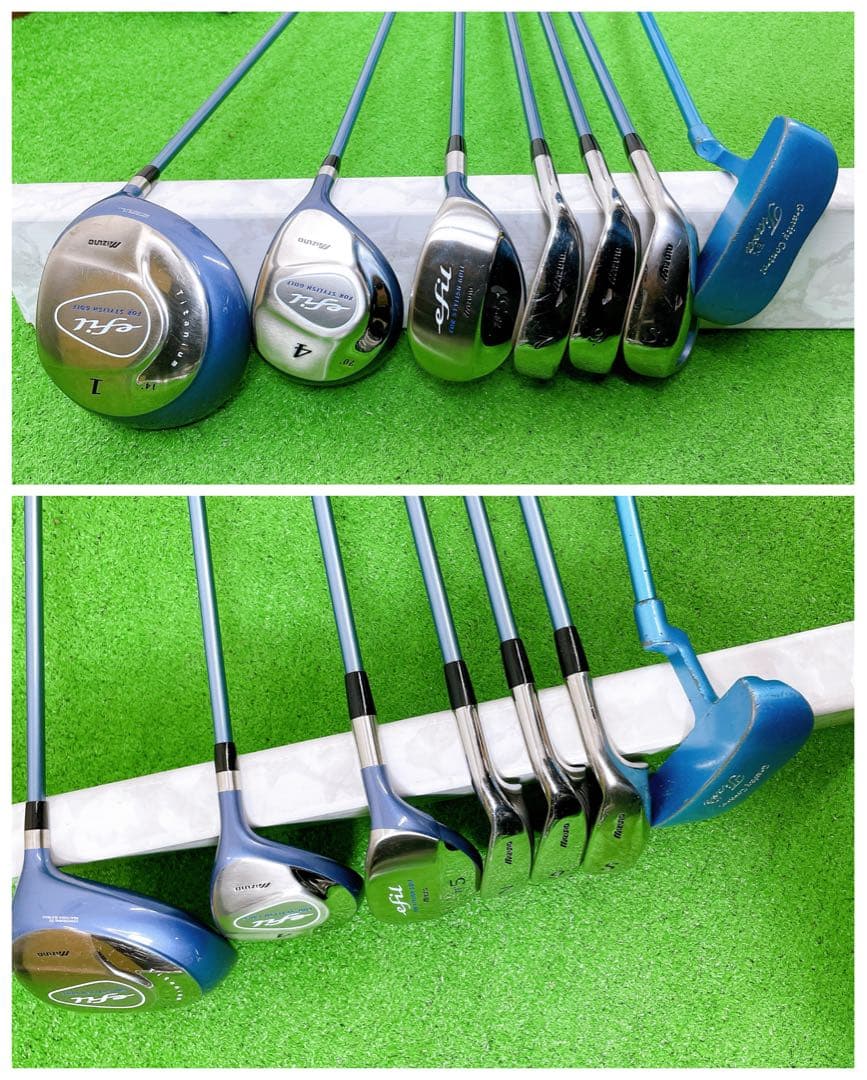 良品〜美品　ミズノ　レディース　ゴルフセット　キャロウェイ　ソレイユ　バック付き