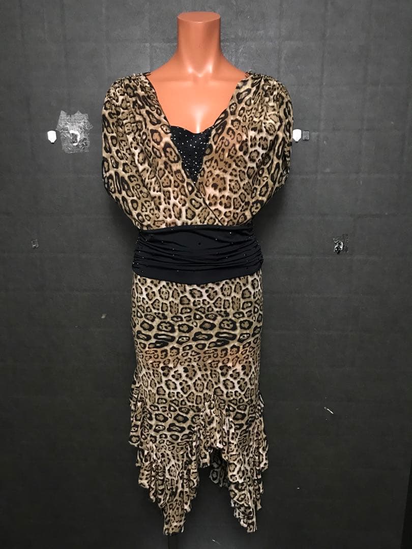 【gentil】ヒョウ柄ラテンワンピース 3213