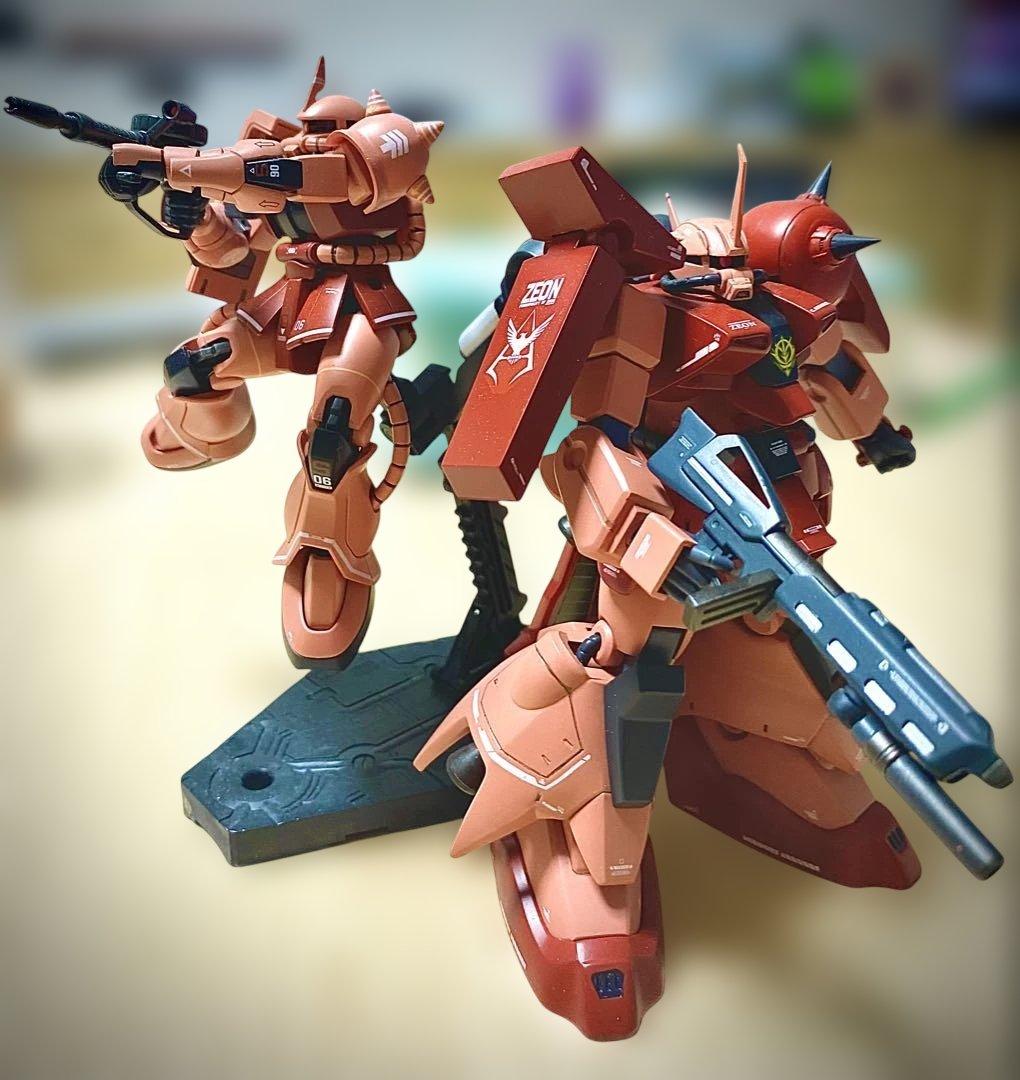 HGUC シャア専用　ザクIII改　トワイライトアクシズ　全塗装　完成品