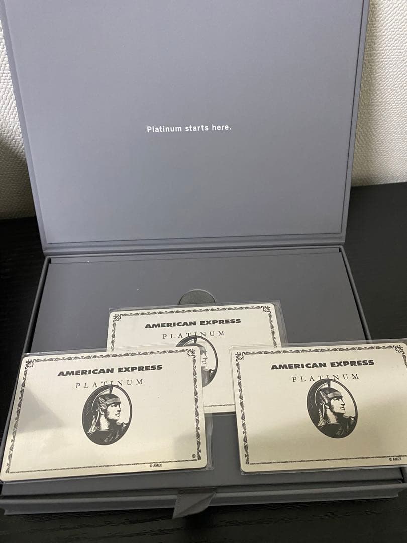 【米国版新品】アメックス　ミラー　カード　ノベルティプラチナ　3枚セット