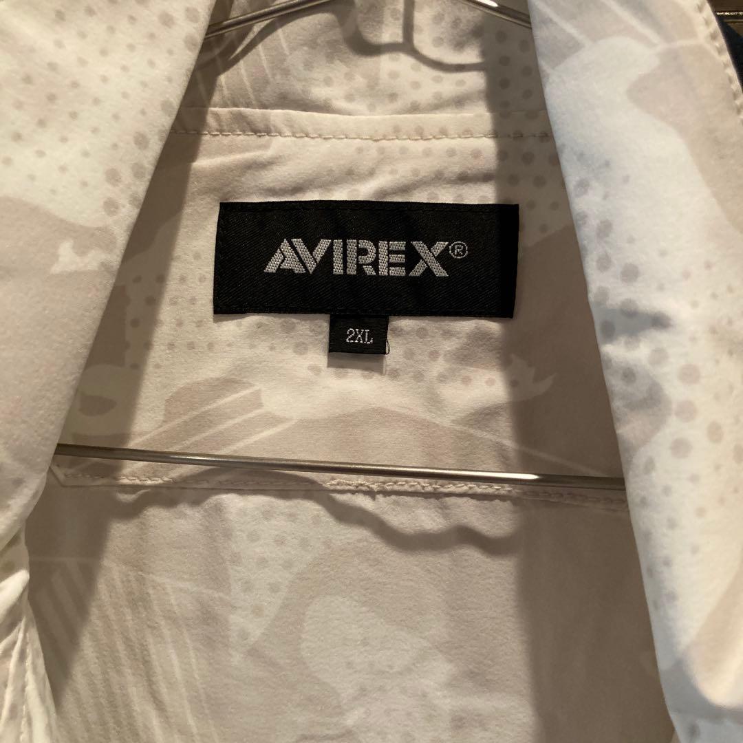 AVIREX 半袖シャツ 2XL ホワイト 迷彩新品未使用