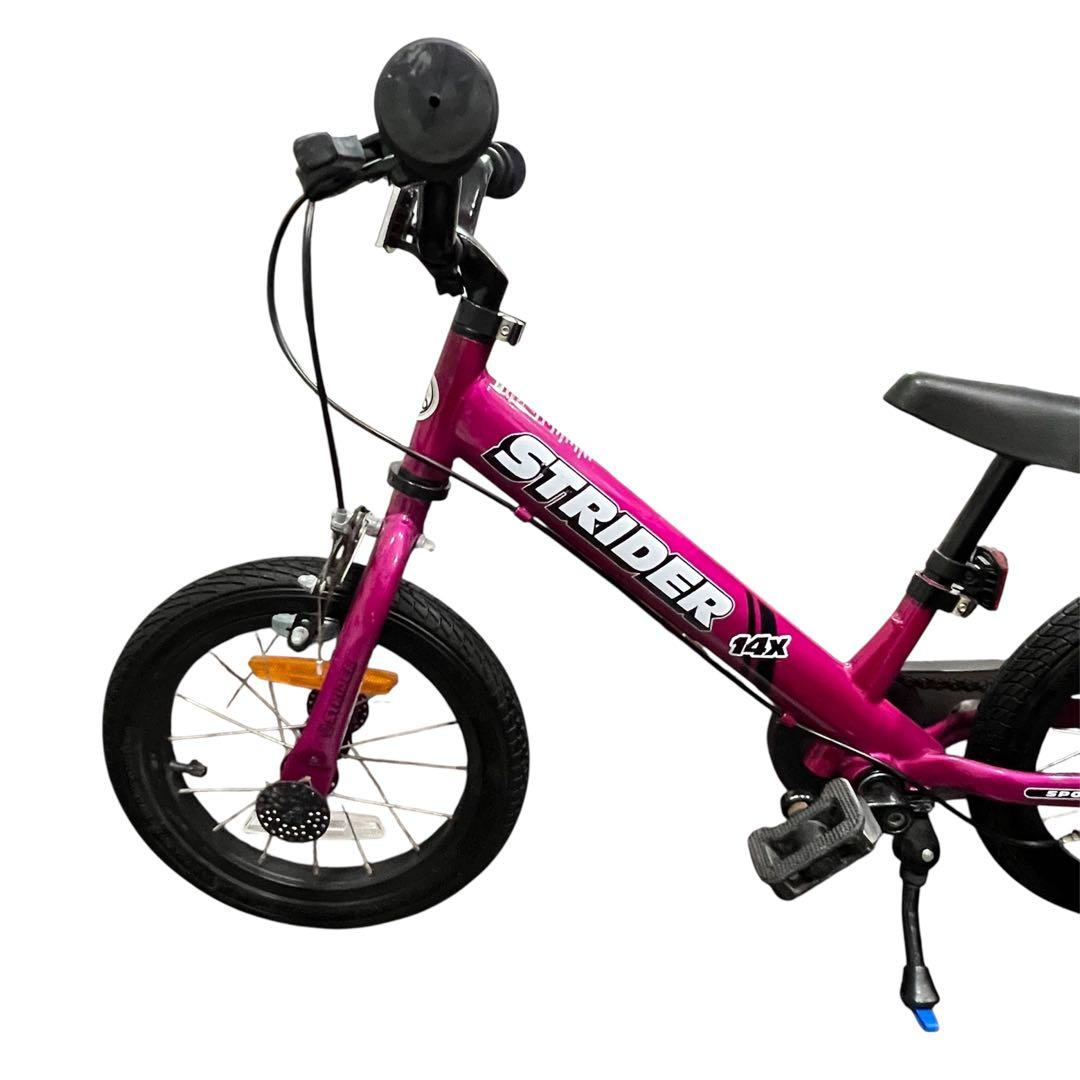 美品✨ストライダー STRIDER 14X フューシャピンク スタンド付き
