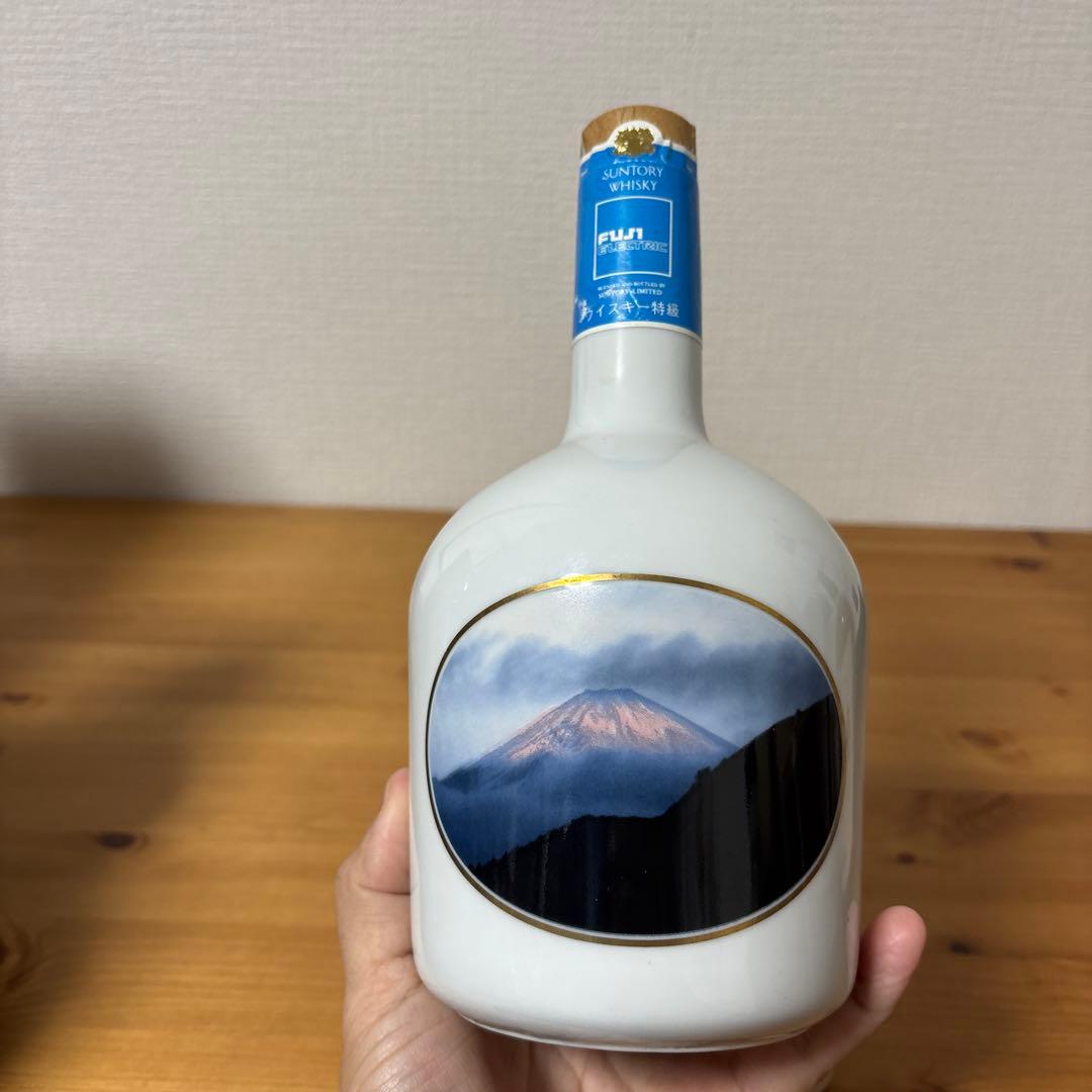 サントリーウイスキー　特級　富士エレクトリック　記念ボトル　陶器ボトル　未開封