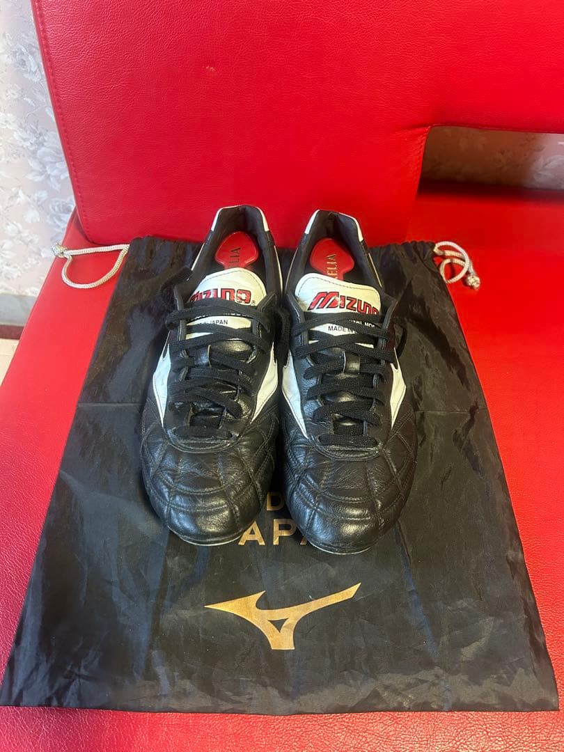 Mizuno Morelia サッカーシューズ 黒/白 日本製