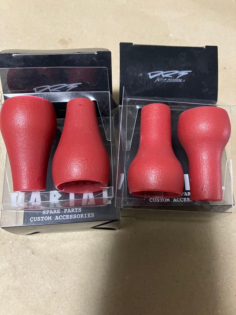 DRT バリアル　ファットノブ&スリムノブ　旧素材レッド