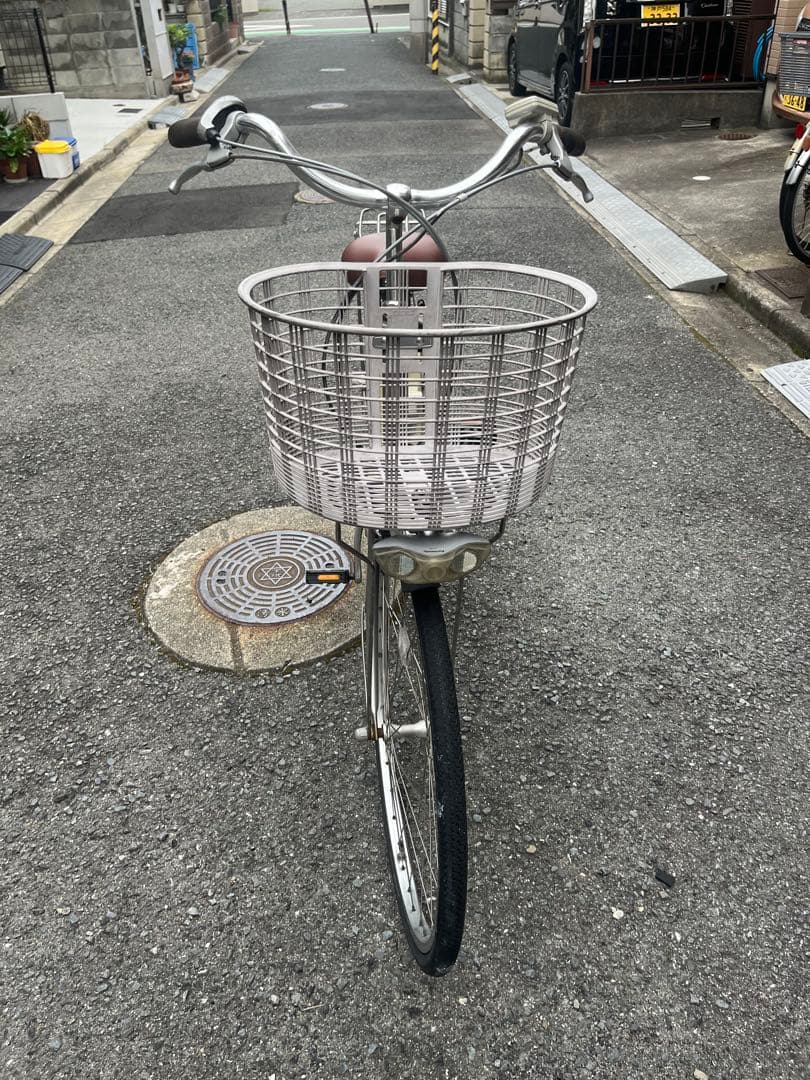 電動アシスト自転車 シティタイプ シルバー　関西限定