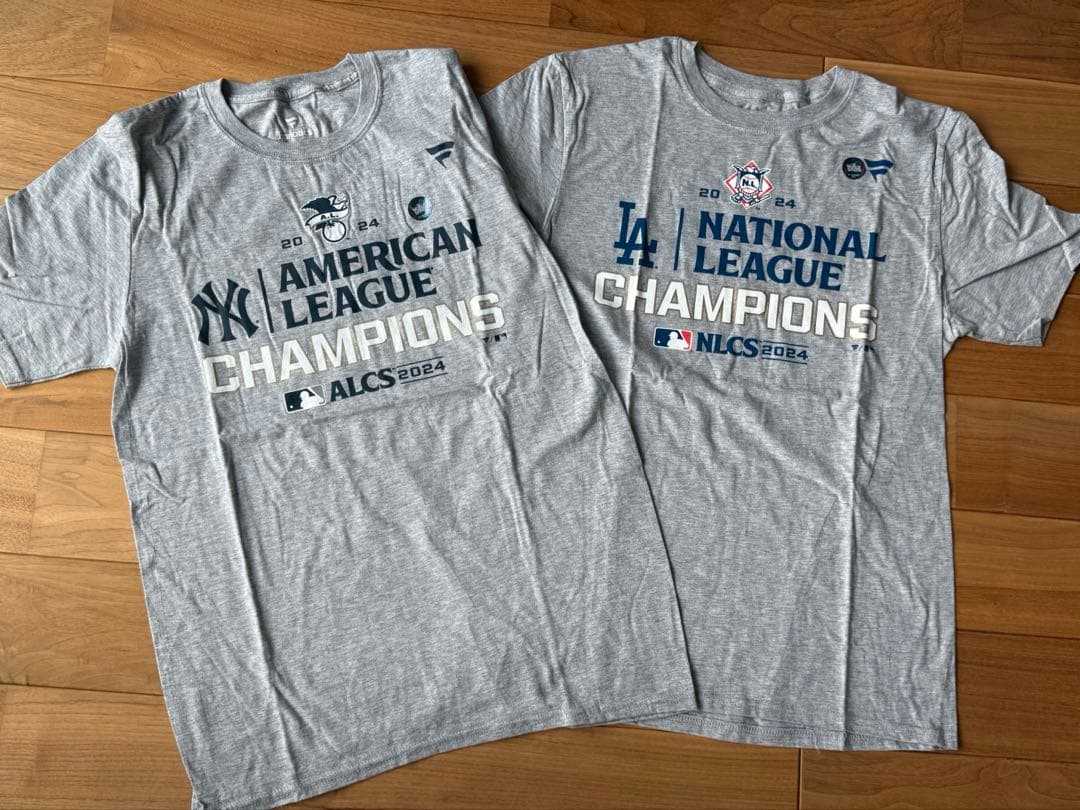 ドジャース&ヤンキース　2024リーグチャンピオンTシャツ