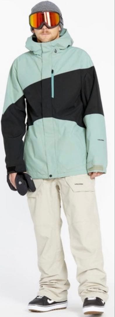 PRIMRY INS JACKET XL グリーン/ブラック