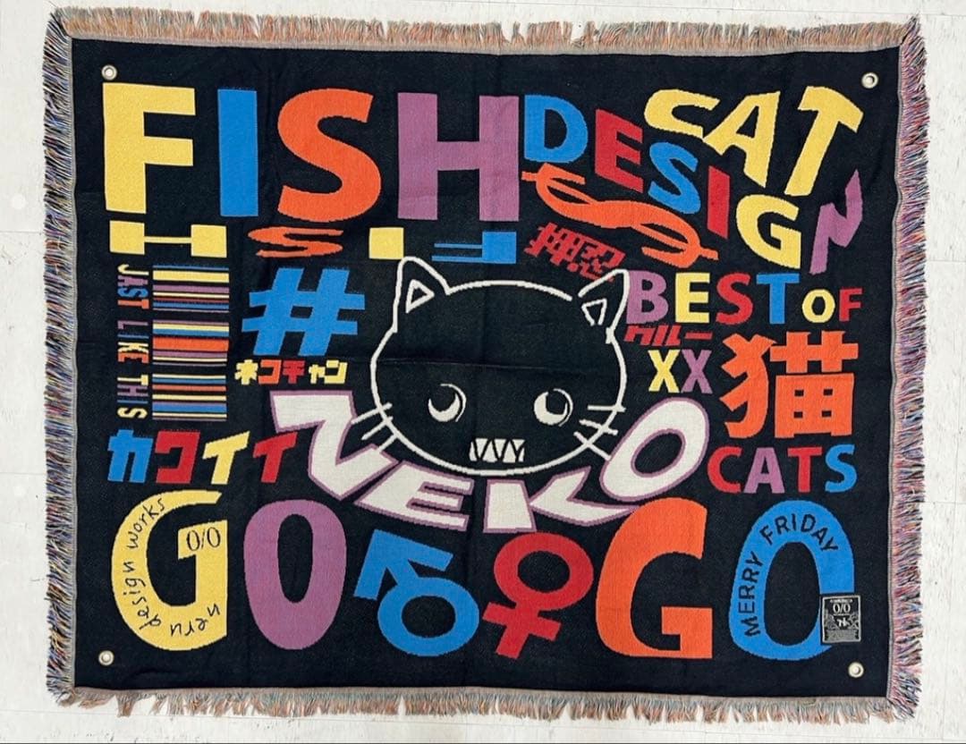 【新品】nerudesignworks merry friday 猫ブランケット