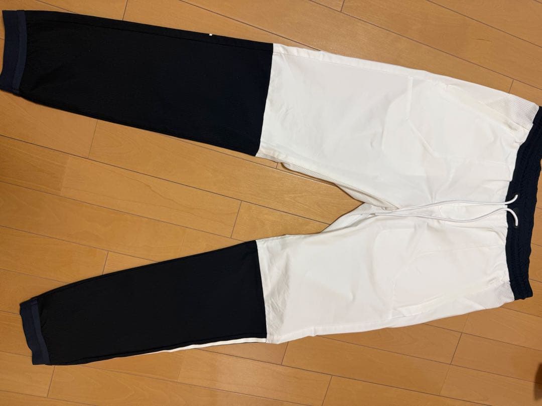 PGG PEARLY GATES ストレートパンツ ホワイト/ネイビー