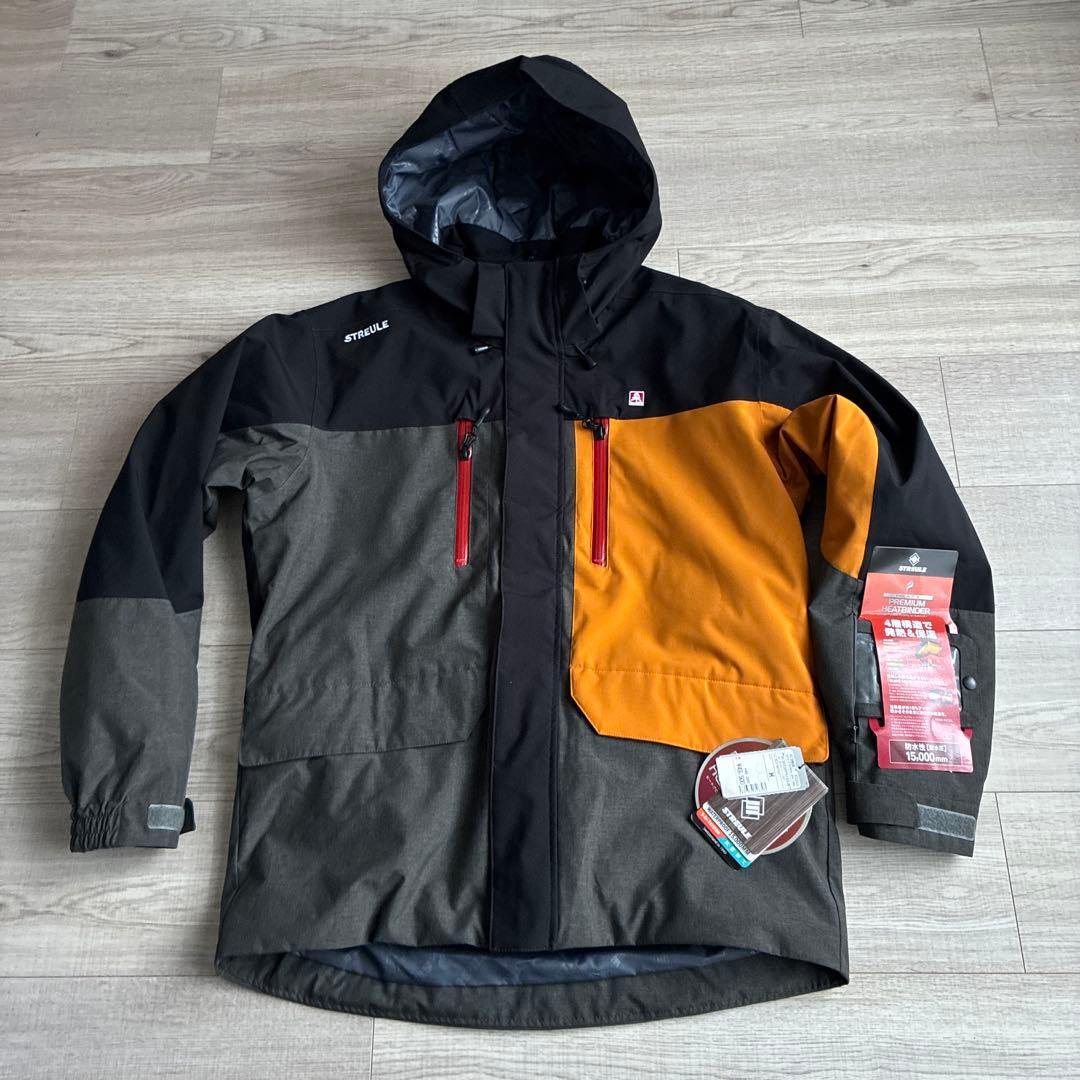 未使用 streule スキーウェア スノボードウェア ジャケット M インナ付