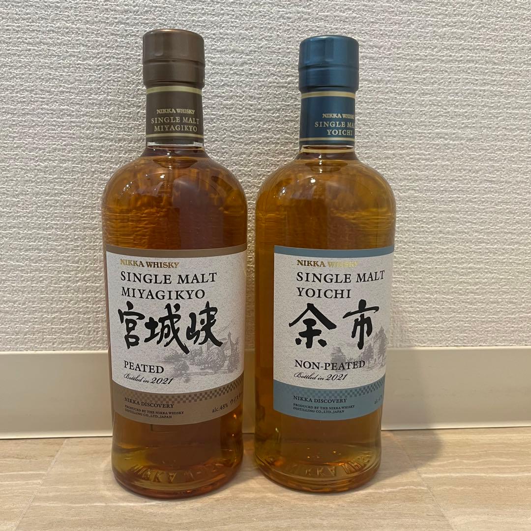 余市ノンピーテッド　宮城峡 ピーテッド　セット