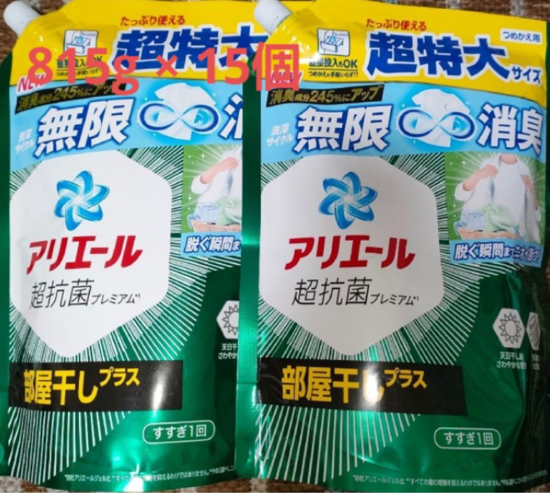 アリエールジェル 部屋干しプラス [つめかえ用] 815g × 12個