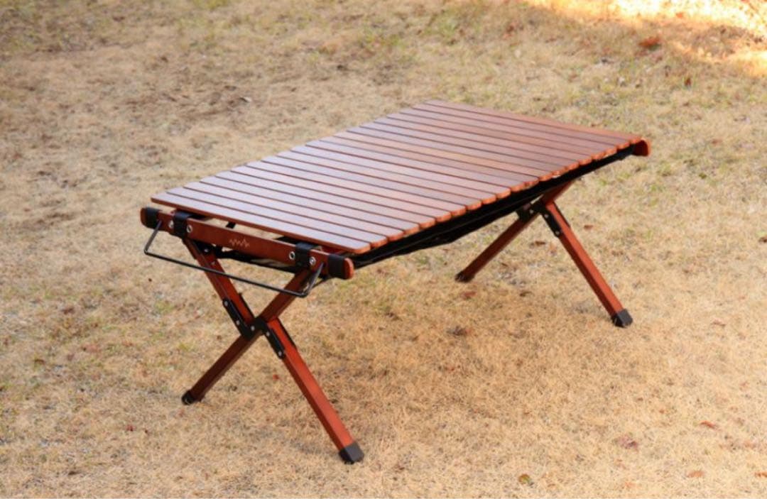 天然木ブナ材のウッドテーブル幅96　アルペンアウトドアーズ　ロールテーブル