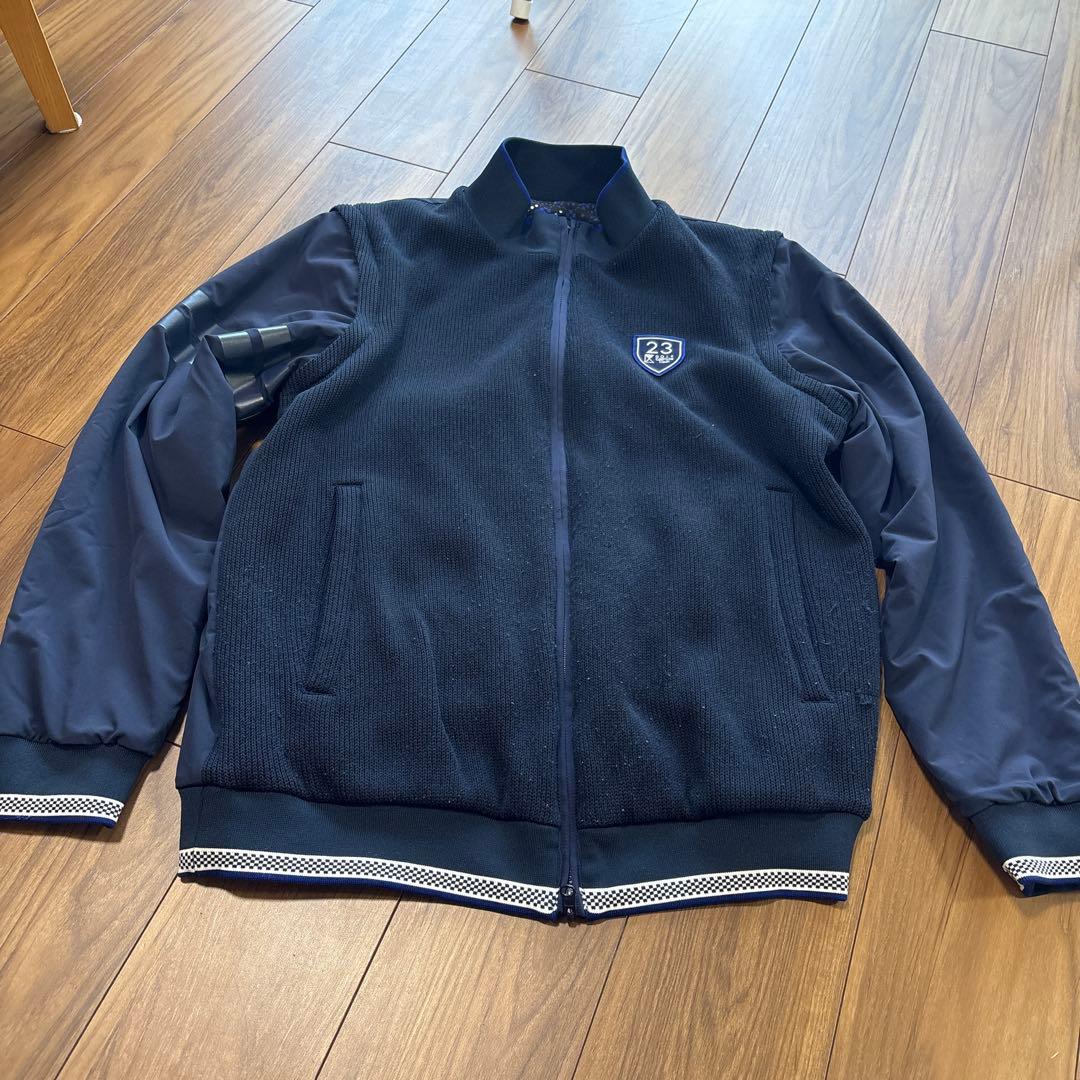 23区ゴルフ ネイビー ジップアップジャケット メンズウェア