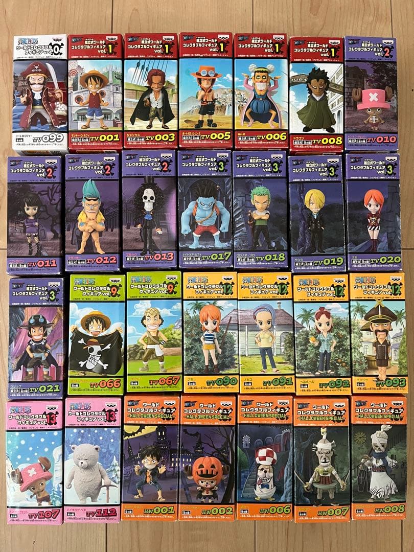 【正規品】ワンピース ワーコレ 麦わらの一味 初期 & ハロウィン 28種