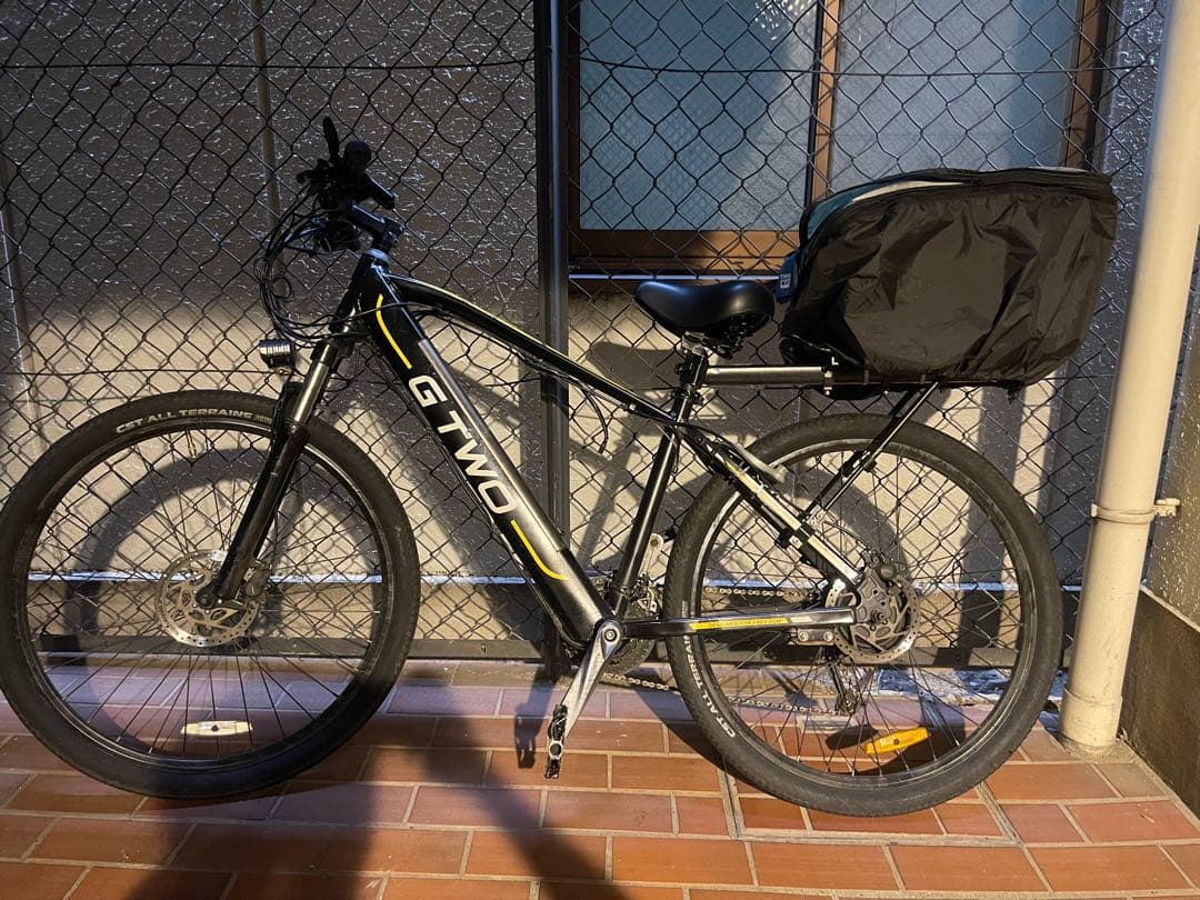 G-TWO 電動アシスト自転車 ブラック, 自転車は直接受け取りに来てください。