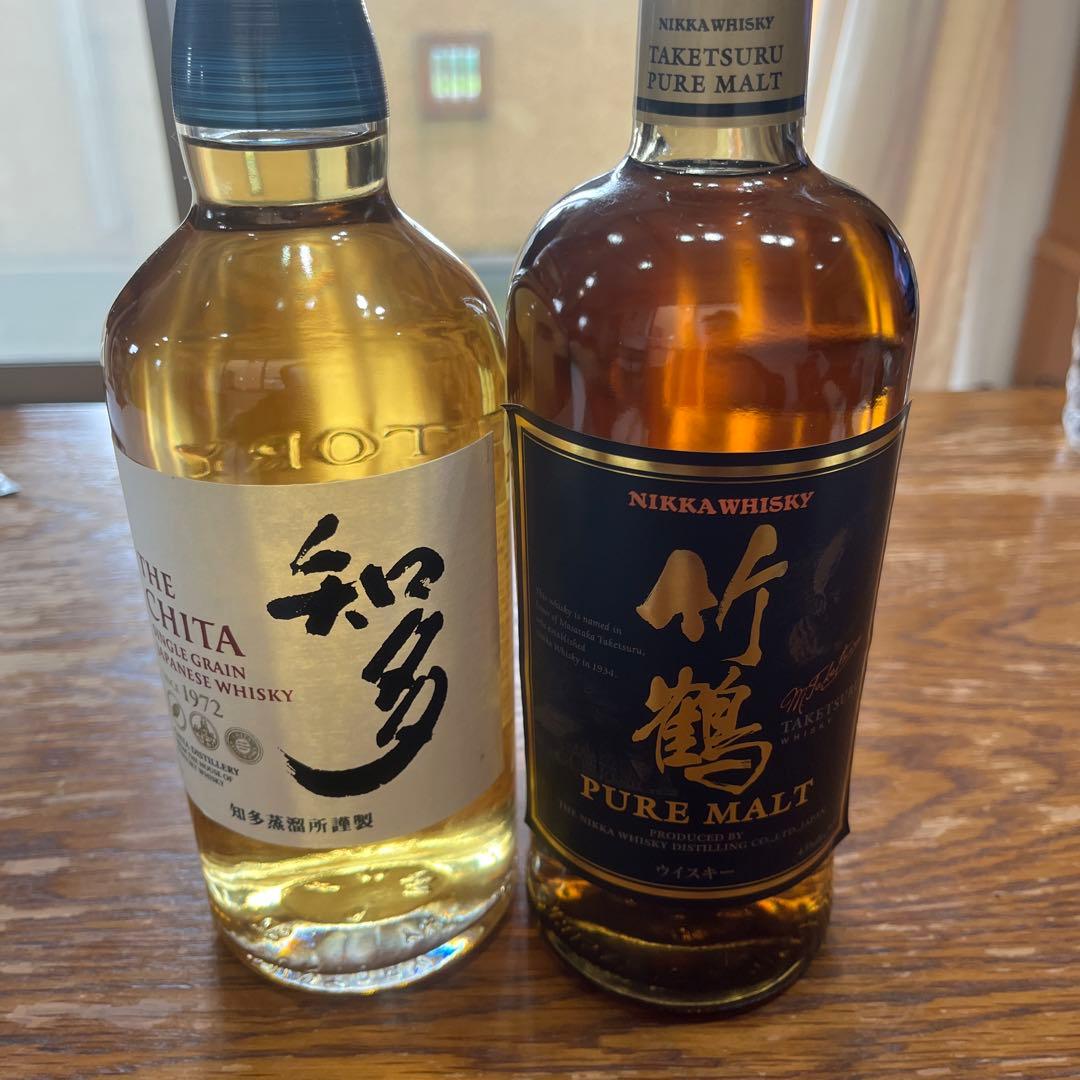 サントリー 知多 & ニッカ 竹鶴 ピュアモルト ウイスキーセット