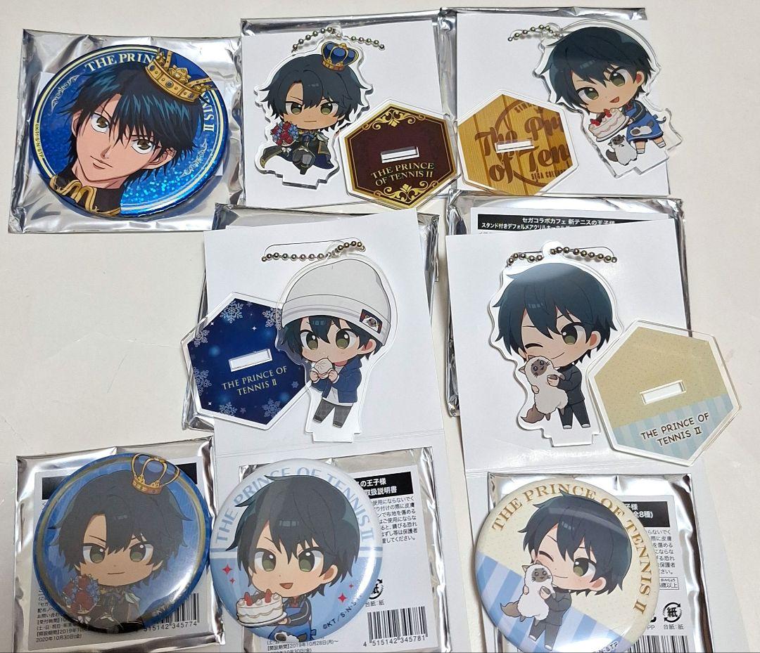テニスの王子様 セガカフェ アクリルスタンド 缶バッジ 越前リョーマ