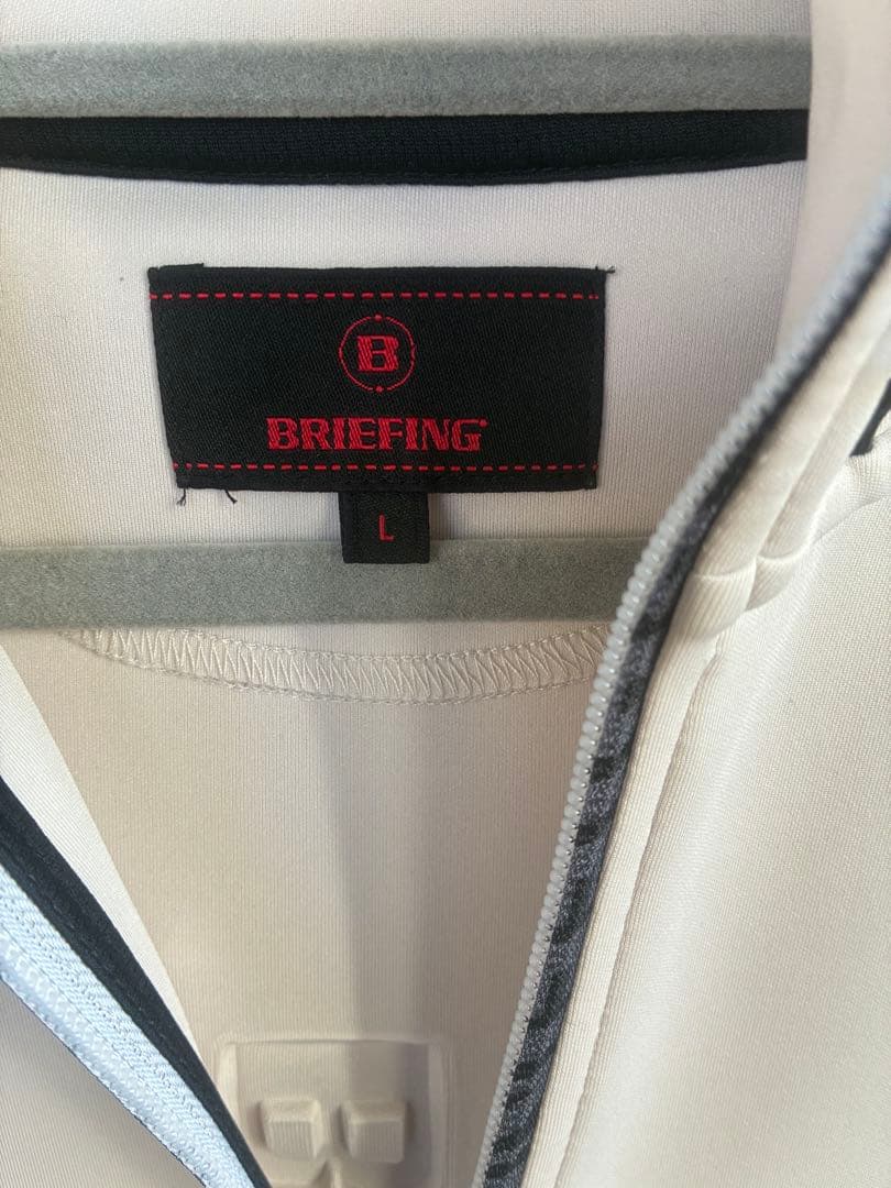 【美品】BRIEFING GOLF 3Dロゴパーカー　ベージュ