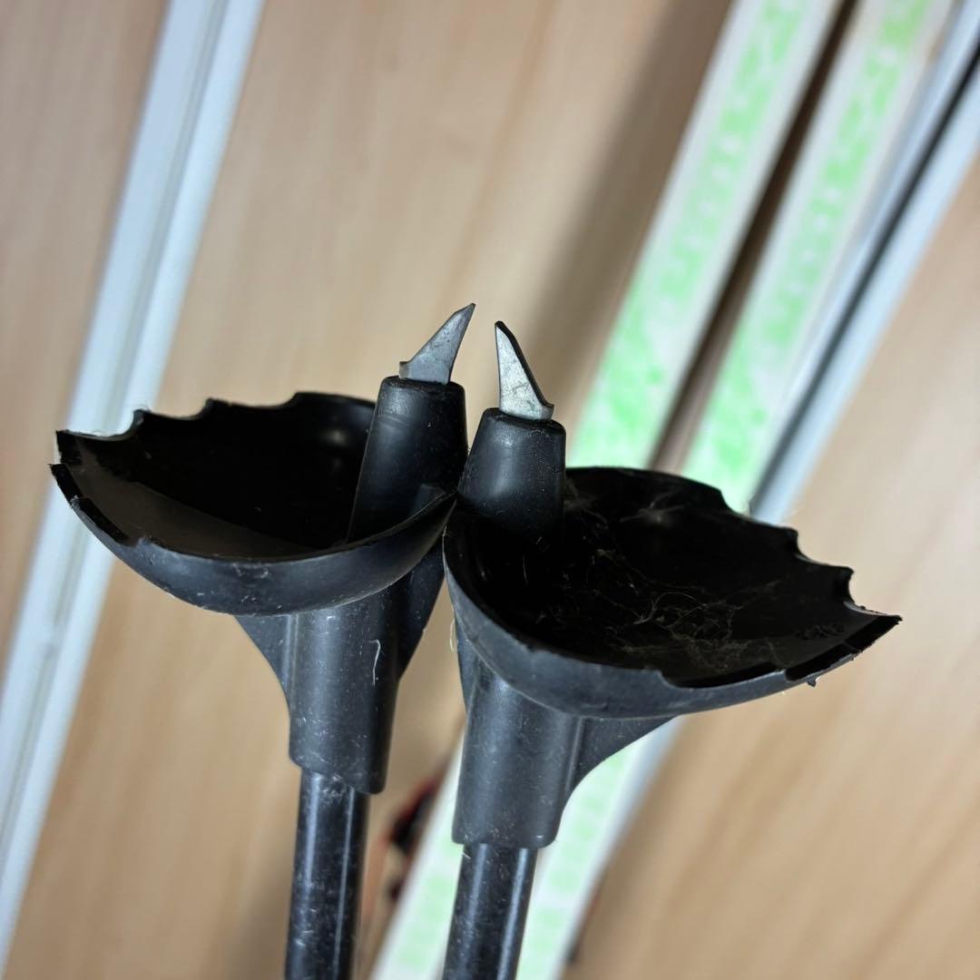 【送料込】KAZAMA テレマークスキー板　ポール　セット　山スキー