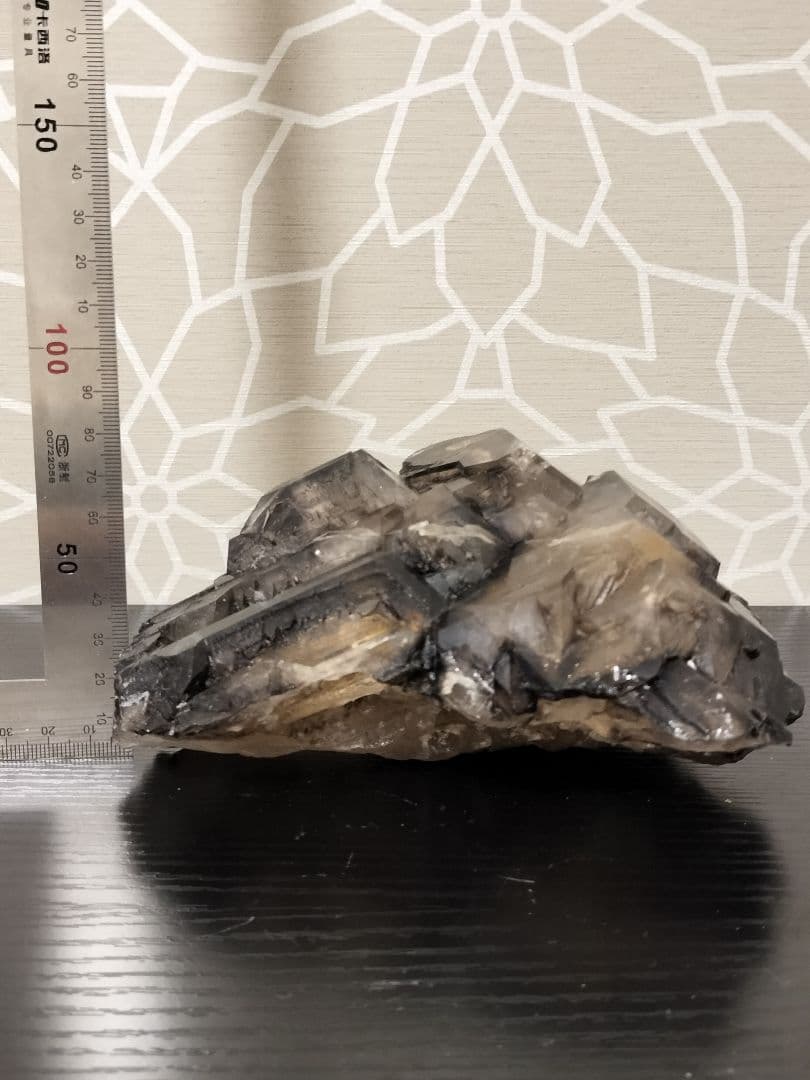 スモーキーエレスチャルクォーツ　金色のきらめき