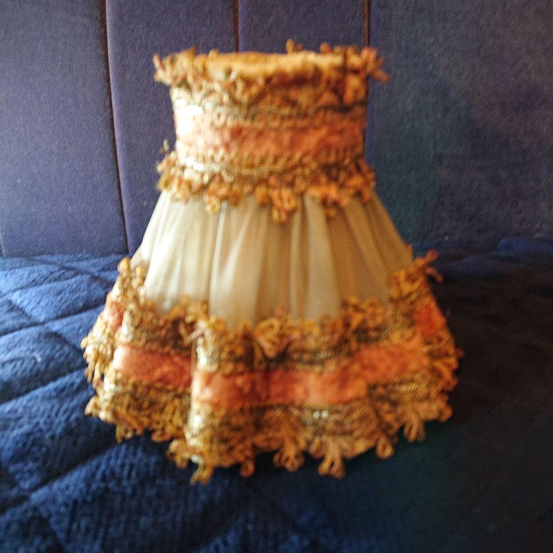 専用、フランス☆オーガンジー&リボンレース、ランプシェード、アンティーク