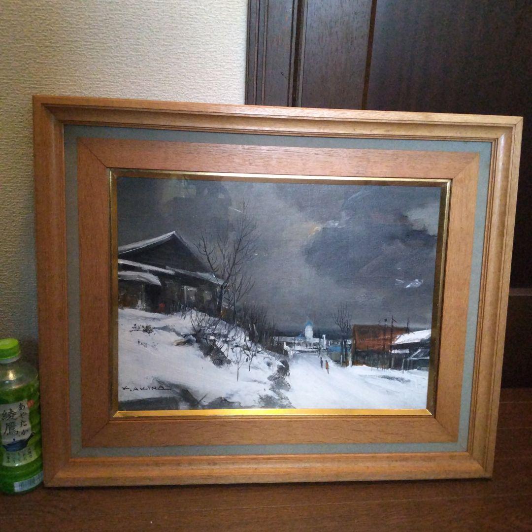 冬の風景 油彩画