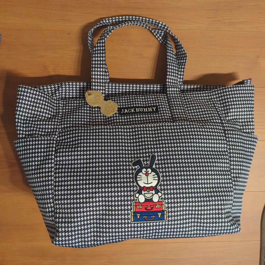 JACK BUNNY 千鳥柄　ドラえもん　ロッカーバッグ