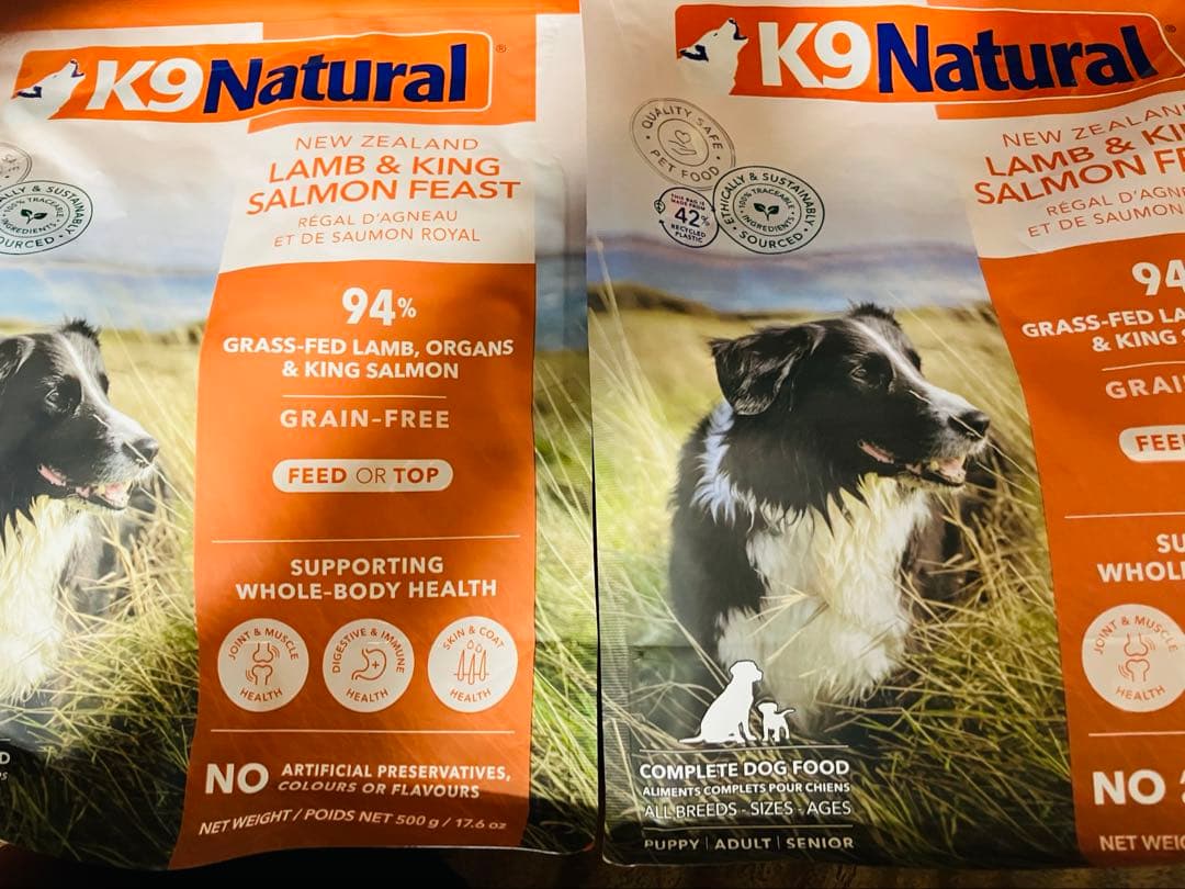 K9 ラム&キングサーモンフィースト 500g×2袋