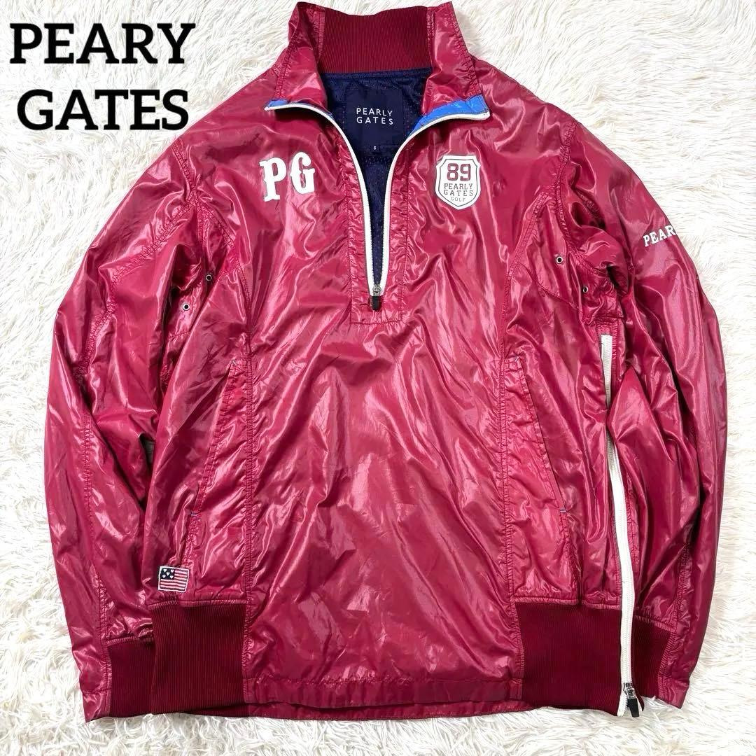 パーリーゲイツ 89 ナイロンプルオーバー ロゴ入り ゴルフウェア XL相当