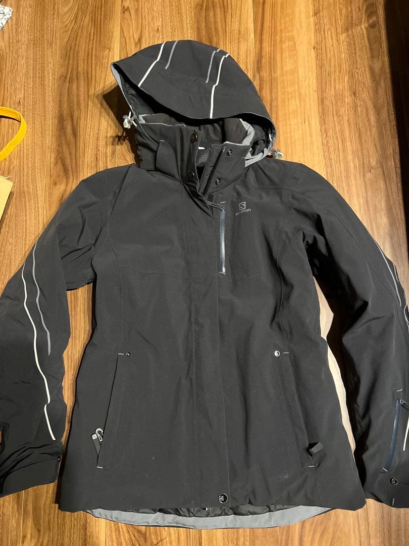 Salomon レディーススキーウェアセット サイズMブラック