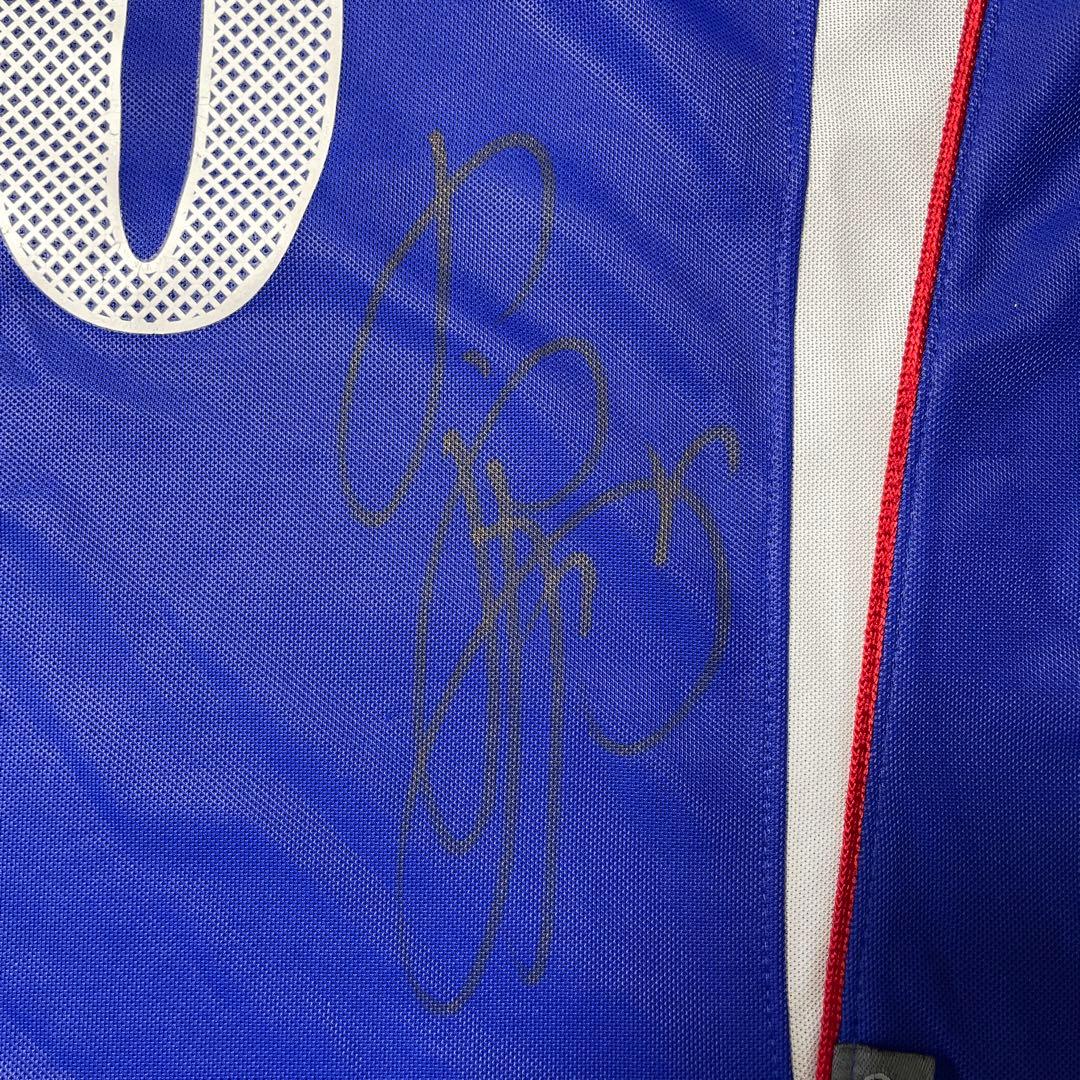 サッカー日本代表　【サイン入り】 10名波浩選手ユニフォームLサイズ