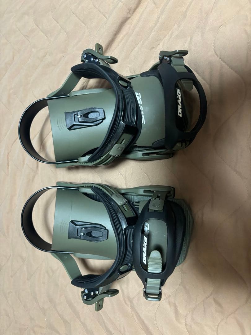 DRAKE スノーボードビンディング オリーブグリーン
