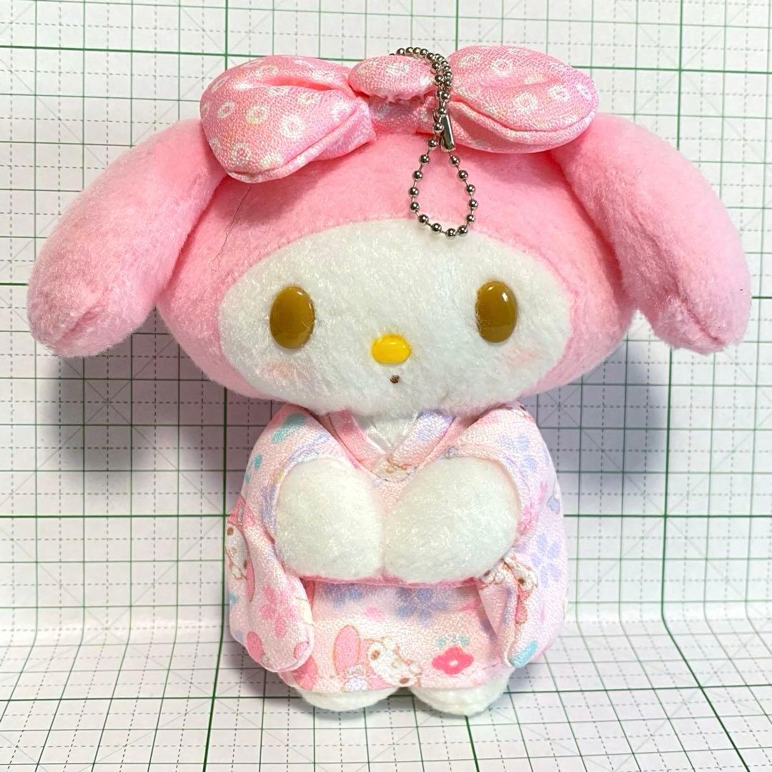 マイメロディ　着物　マスコット キーホルダー