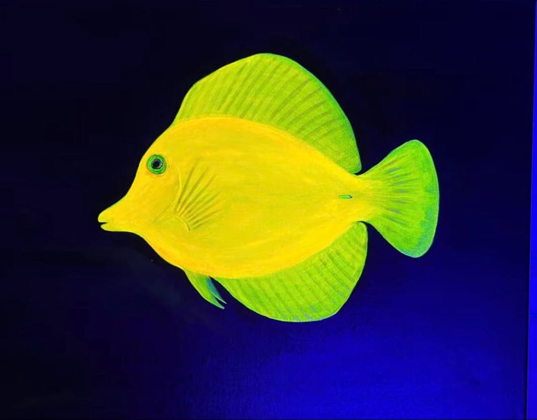 【オリジナル丙烯蛍光画】