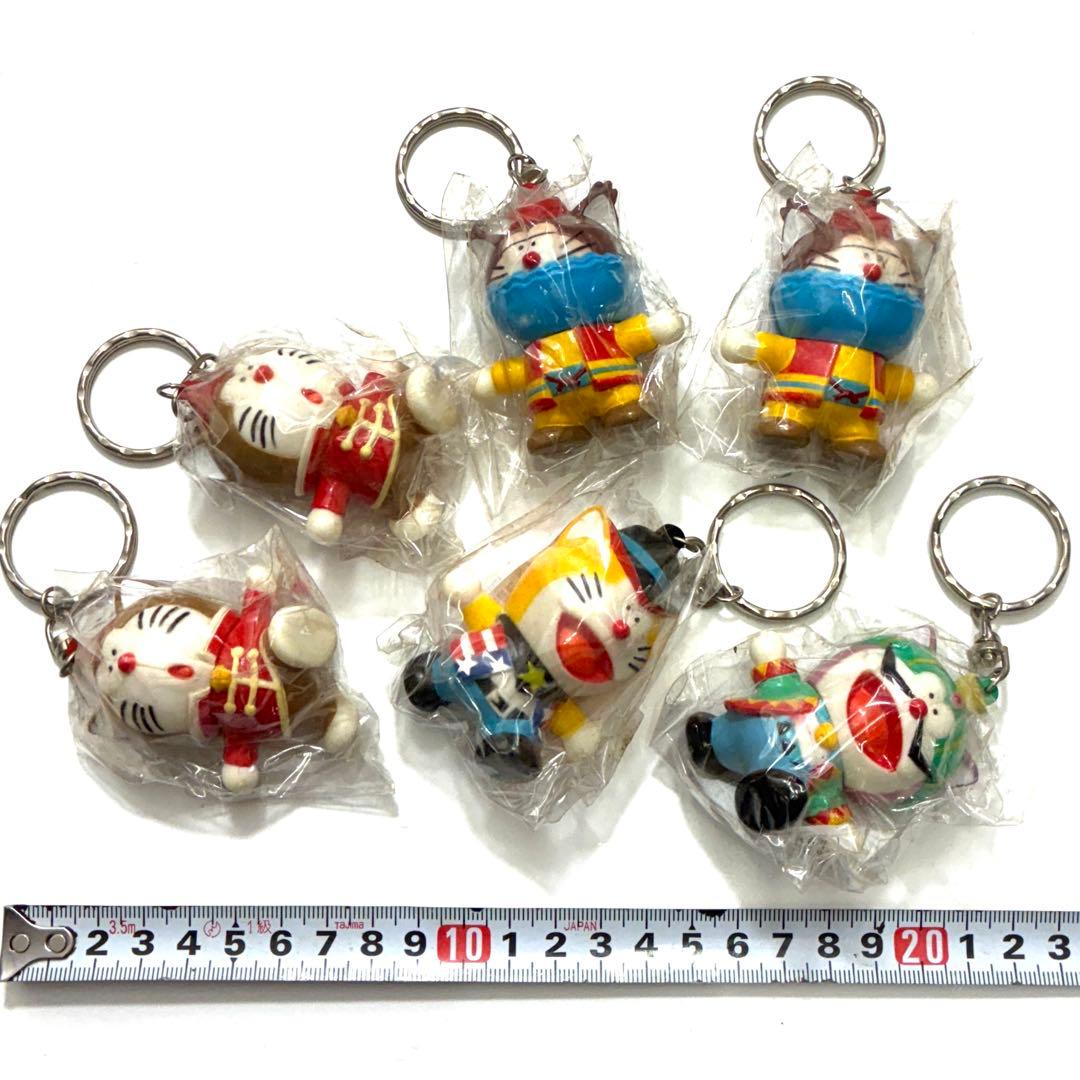 ６個まとめて　ドラえもんズ　ソフビ　キーホルダー　未開封　レトロ