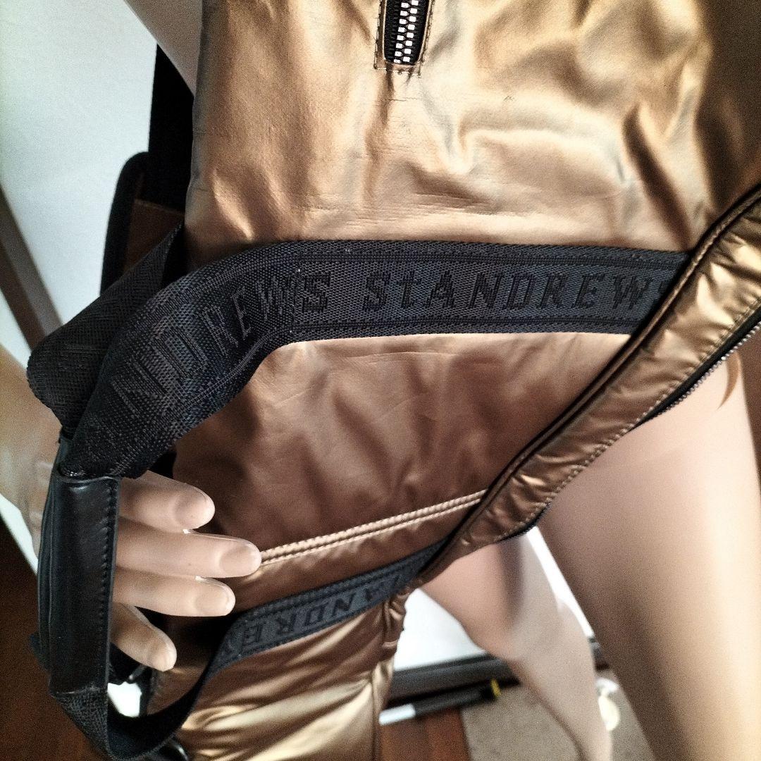 数回使用STANDREWS ゴルフバッグ ショルダータイプ ゴールド