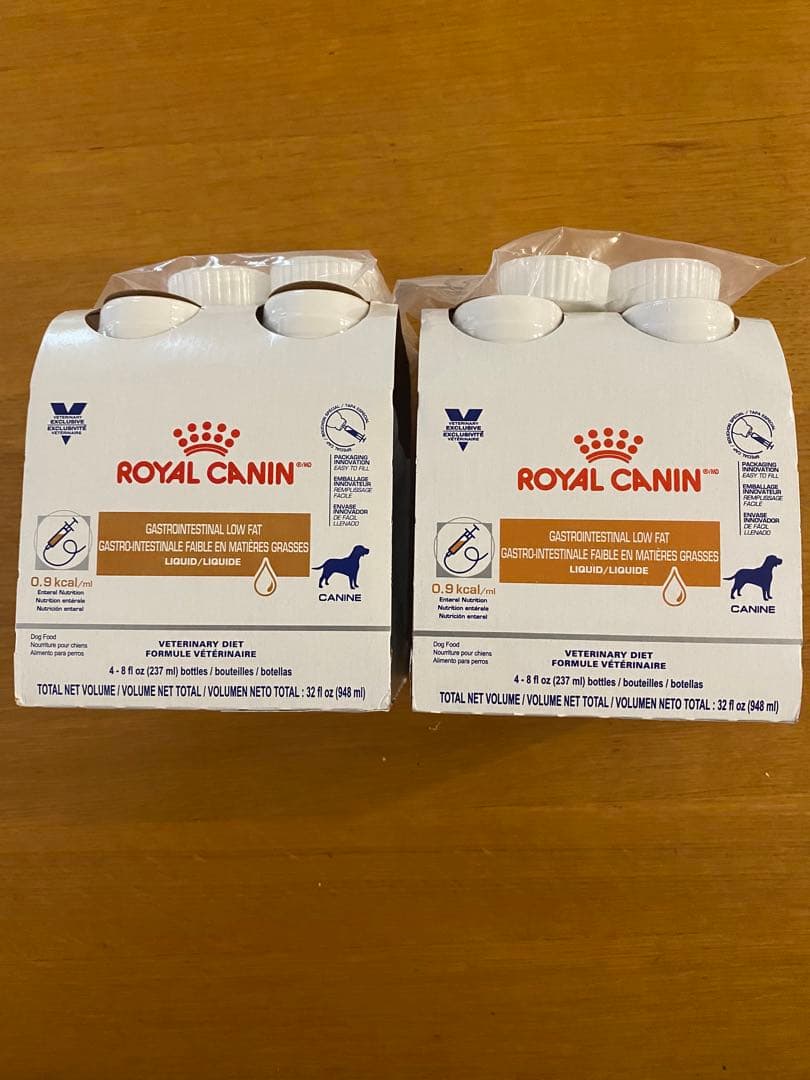 ロイヤルカナン　消化器系サポート 低脂肪リキッド　4本×2パック